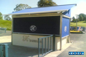vertical awnings from awnings.ie