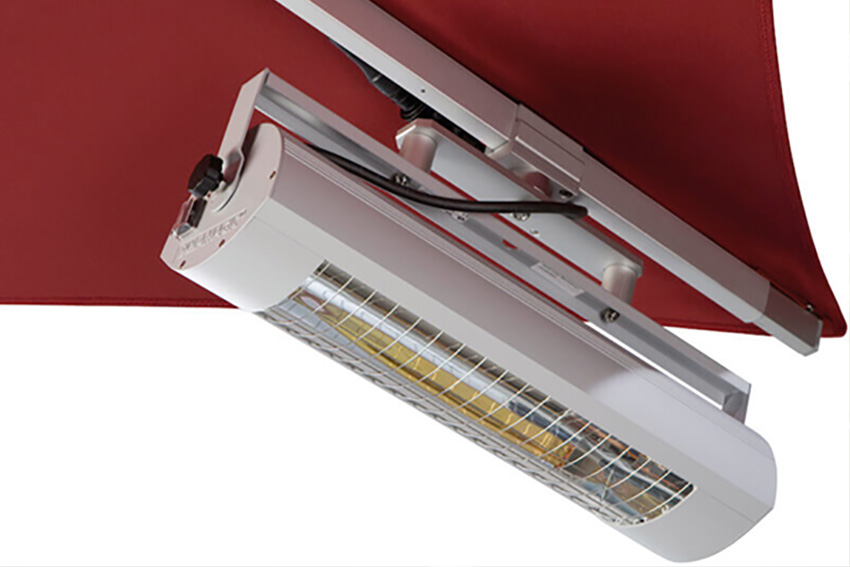 parasol heater from awnings.ie image